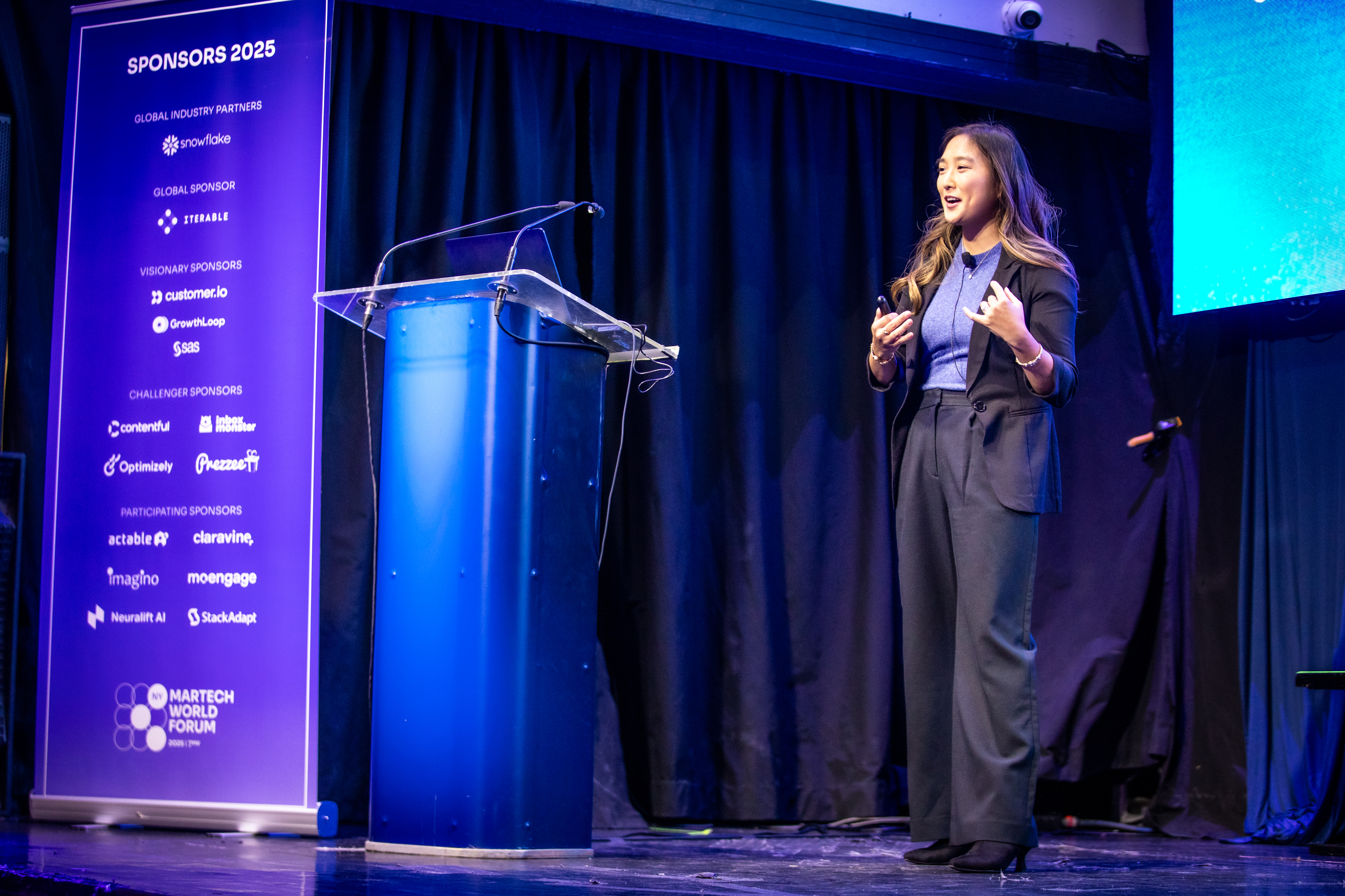 Cara Mooney speaking at Martech World Forum, November 2025